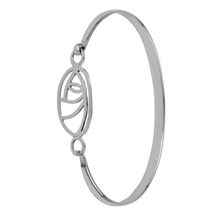 Image 1 of Mackintosh Glasgow Rose Ladies Sterling Silver Bangle