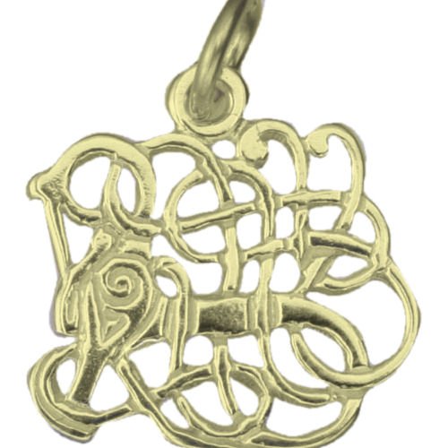 Image 1 of Anglian Beast Design 9K Yellow Gold Charm