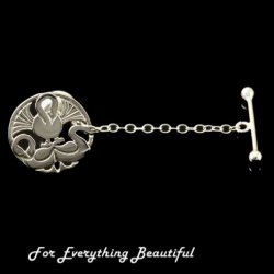 Three Nornes Norse Design Mens Sterling Silver Tie Tack