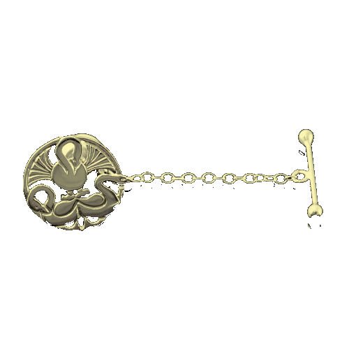 Image 1 of Three Nornes Norse Design Mens 9K Yellow Gold Tie Tack