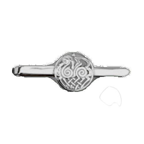 Image 1 of Sleipnir Horse Norse Design Mens Sterling Silver Tie Bar