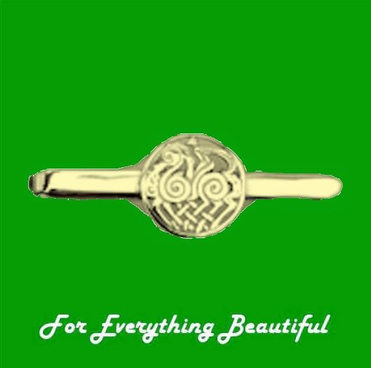 Image 0 of Sleipnir Horse Norse Design Mens 9K Yellow Gold Tie Bar 