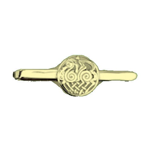 Image 1 of Sleipnir Horse Norse Design Mens 9K Yellow Gold Tie Bar 