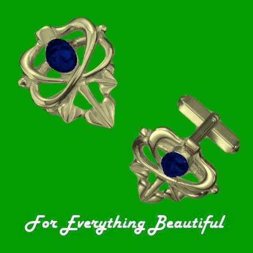 Image 0 of Art Nouveau Glasgow Girls Lapis Lazuli 9K Yellow Gold Mens Cufflinks