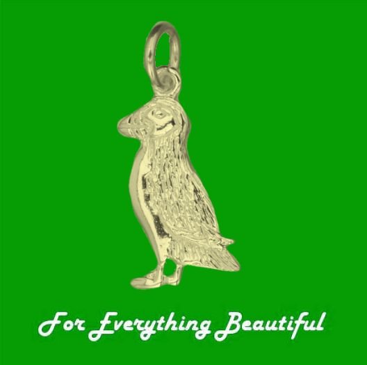Image 0 of Puffin Bird Design Small 9K Yellow Gold Charm