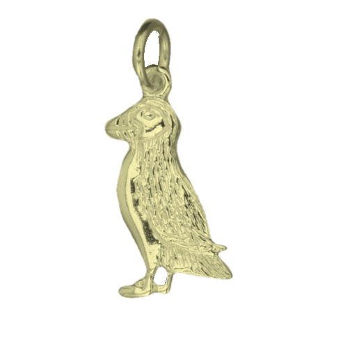 Image 1 of Puffin Bird Design Small 9K Yellow Gold Charm