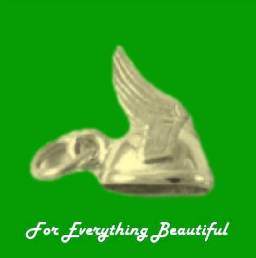 Image 0 of Viking Winged Helmet Design 9K Yellow Gold Charm