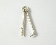 Image 1 of Spade And Tushkar Traditional Peat Cutting Tools 9K Yellow Gold Charm