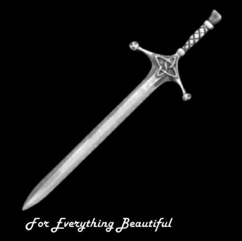 Image 0 of Claymore Sword Scotland Sterling Silver Kilt Pin