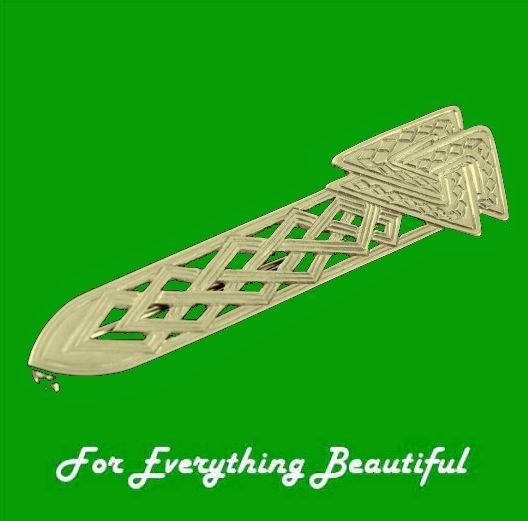 Image 0 of Celtic Triangular Knotwork 9K Yellow Gold Kilt Pin