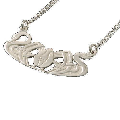 Image 1 of Three Nornes Norse Design Sterling Silver Necklace  