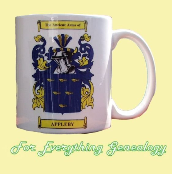 Image 0 of Appleby Coat of Arms Appleby Family Crest Ceramic Mug