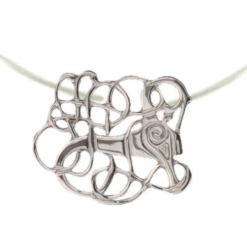 Image 1 of Anglian Beast Design Sterling Silver Pendant