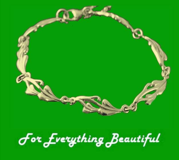 Image 0 of Art Nouveau Glasgow Girls 9K Yellow Gold Bracelet