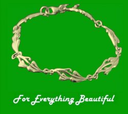 Art Nouveau Glasgow Girls 9K Yellow Gold Bracelet