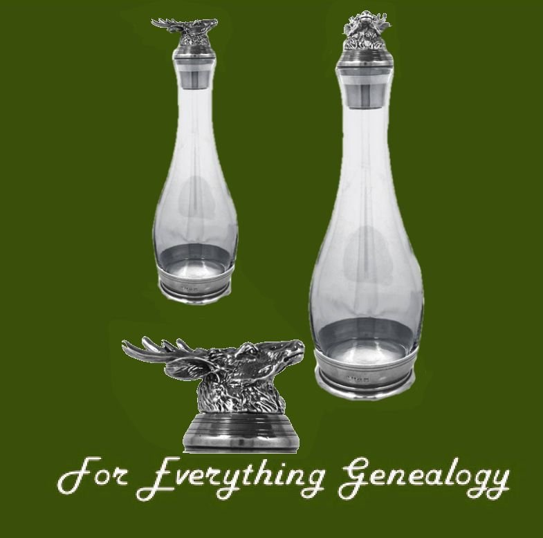 Image 0 of Proud Stag Themed Stylish Pewter Detail Boxed Crystal Decanter