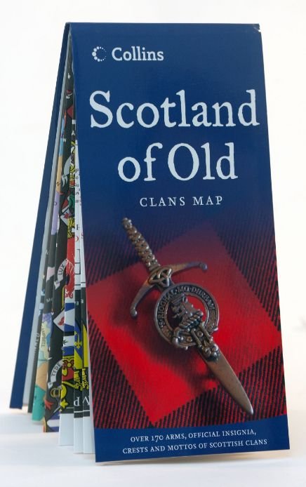 Image 3 of Scotland Of Old Clan Map of Scotland Collins Folded Map Guide