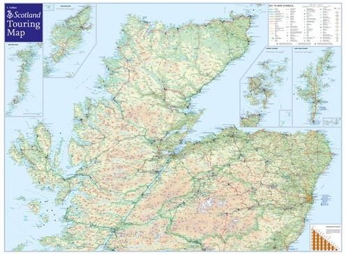 Image 2 of Scotland Touring Map Collins Folded Map Guide