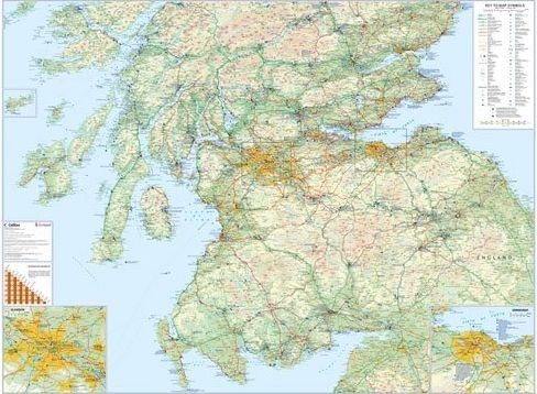 Image 3 of Scotland Touring Map Collins Folded Map Guide