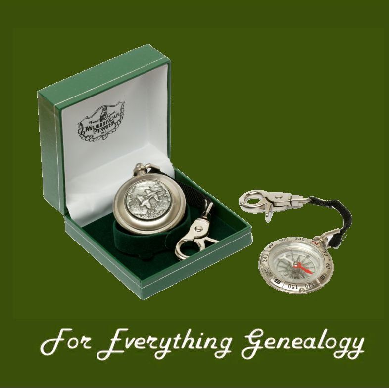 Image 0 of Ducks Bird Themed Pewter Boxed Compass With Belt Lanyard