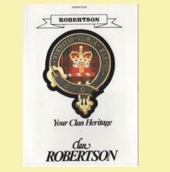 Robertson  Your Clan Heritage Robertson Clan Paperback Book Alan McNie