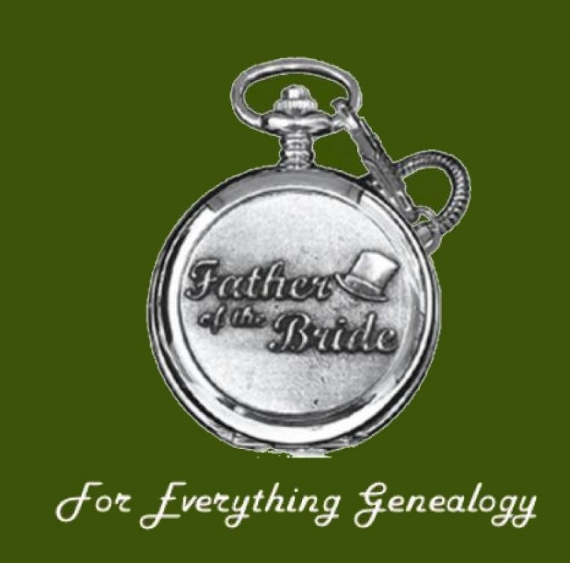 Image 0 of Father Of The Bride Themed Pewter Motif Chrome Pocket Watch