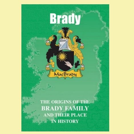 Image 0 of Brady Coat Of Arms History Irish Family Name Origins Mini Book 