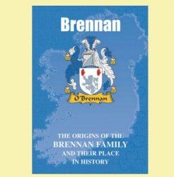 Brennan Coat Of Arms History Irish Family Name Origins Mini Book 