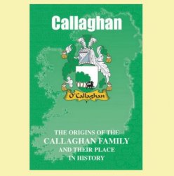 Callaghan Coat Of Arms History Irish Family Name Origins Mini Book 