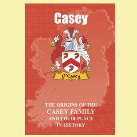 Image 0 of Casey Coat Of Arms History Irish Family Name Origins Mini Book 