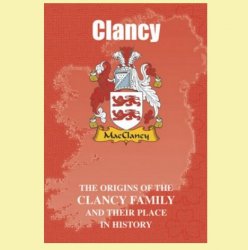Clancy Coat Of Arms History Irish Family Name Origins Mini Book 