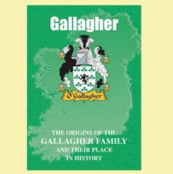 Gallagher Coat Of Arms History Irish Family Name Origins Mini Book