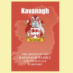 Kavanagh Coat Of Arms History Irish Family Name Origins Mini Book 