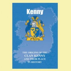 Kenny Coat Of Arms History Irish Family Name Origins Mini Book 