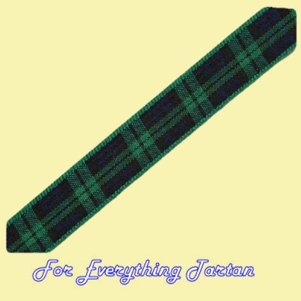 Image 0 of Black Watch Modern Plaid Polyester Fabric Tartan Ribbon 7mm x 100 metres