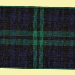 Black Watch Modern Plaid Polyester Fabric Tartan Ribbon 70mm x 25 metres