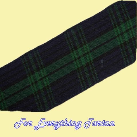 Image 0 of Black Watch Modern Plaid Polyester Fabric Tartan Ribbon 24mm x 50 metres