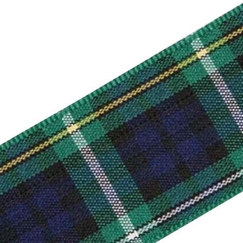 Image 1 of Campbell Of Argyll Modern Plaid Polyester Fabric Tartan Ribbon 25mm x 25 metres