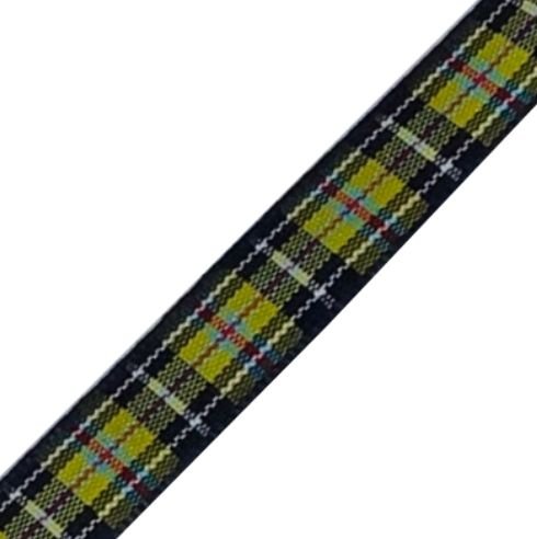Image 1 of Cornish National Plaid Polyester Fabric Tartan Ribbon 10mm x 25 metres