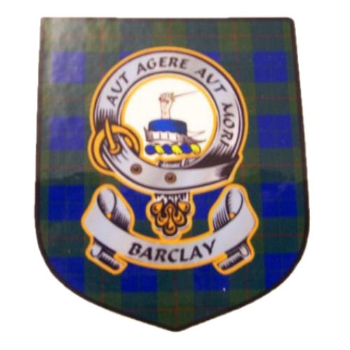Image 1 of Barclay Clan Tartan Clan Barclay Badge Shield Decal Sticker 