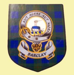 Barclay Clan Tartan Clan Barclay Badge Shield Decal Sticker 