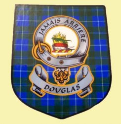Douglas Clan Tartan Clan Douglas Badge Shield Decal Sticker 