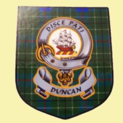 Duncan Clan Tartan Clan Duncan Badge Shield Decal Sticker 