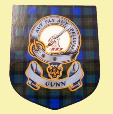 Image 0 of Gunn Clan Tartan Clan Gunn Badge Shield Decal Sticker 