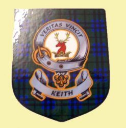 Keith Clan Tartan Clan Keith Badge Shield Decal Sticker 