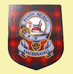 MacDougall Clan Tartan Clan MacDougall Badge Shield Decal Sticker 
