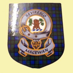 MacEwan Clan Tartan Clan MacEwan Badge Shield Decal Sticker 