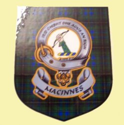 MacInnes Clan Tartan Clan MacInnes Badge Shield Decal Sticker 