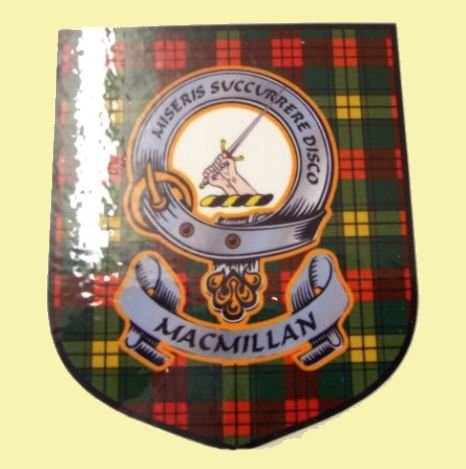 Image 0 of MacMillan Clan Tartan Clan MacMillan Badge Shield Decal Sticker 