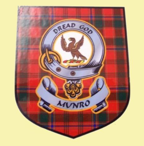 Image 0 of Munro Clan Tartan Clan Munro Badge Shield Decal Sticker 